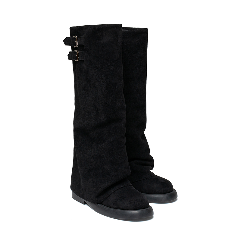 Buckle Long Boots