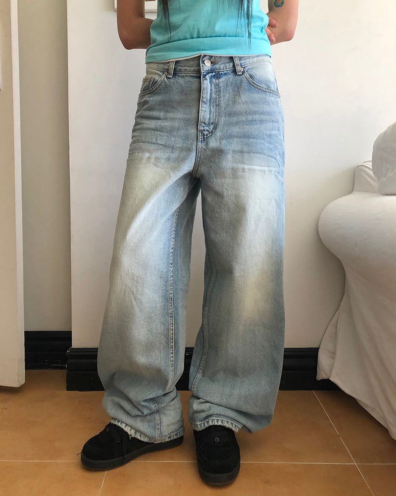 WONDER WONDER（ワンダーワンダー）の「Rozea Double Pocket Wide Denim Pants（Pants）」