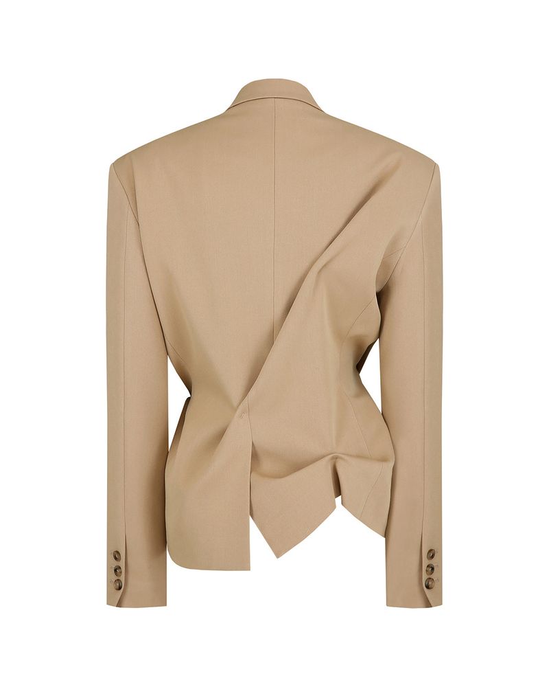 DOZI - Pinched Tailored Jacket _ Beige