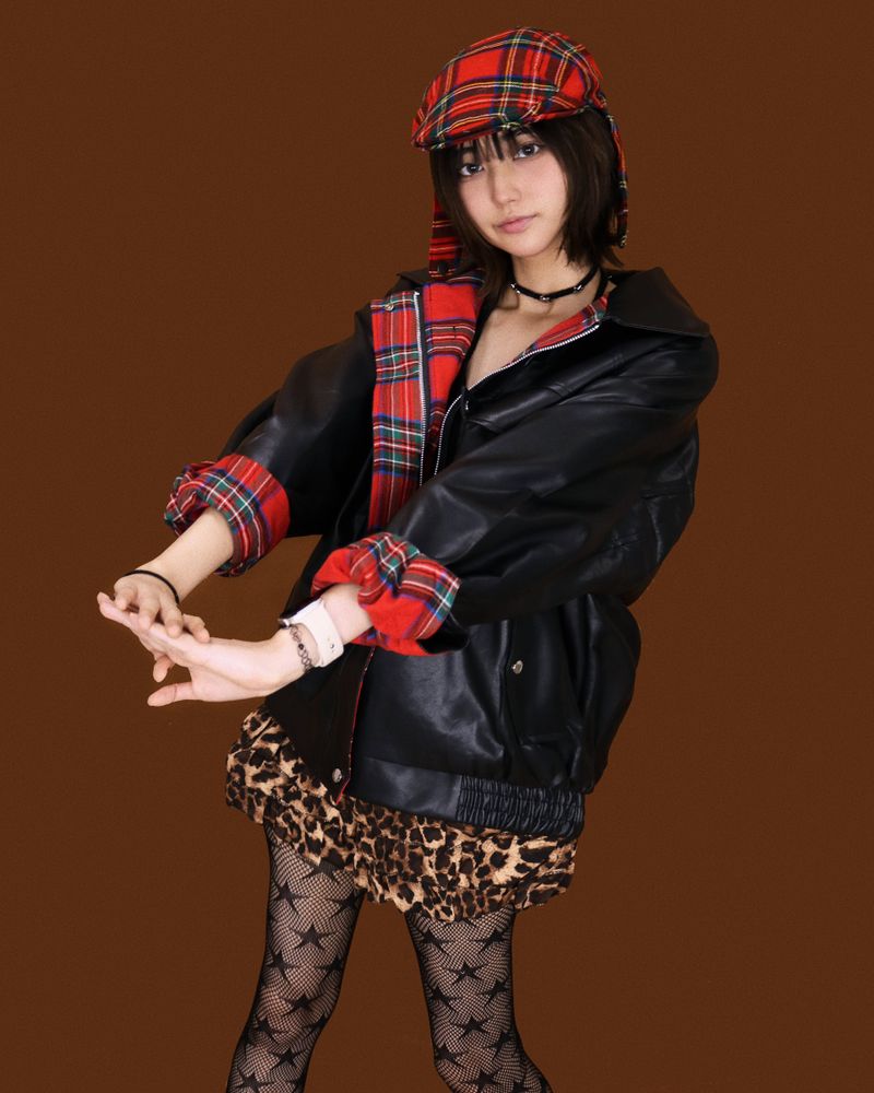 leopard kangkang cake shorts