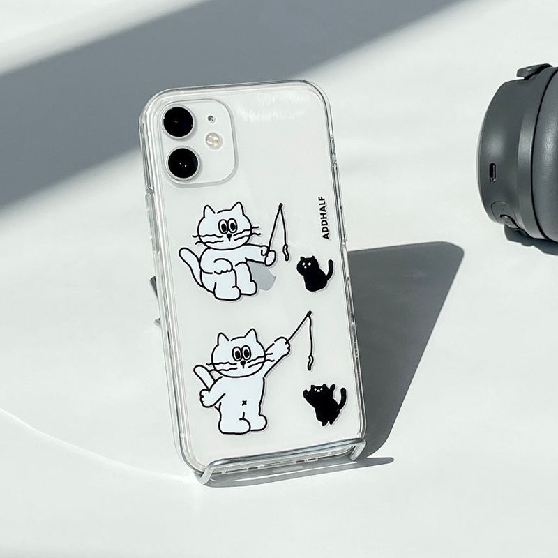 eddy play with the kitten jelly hard case