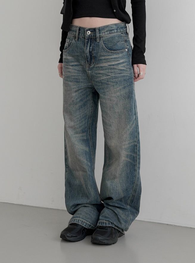 Satay Brush Washed Straight Denim