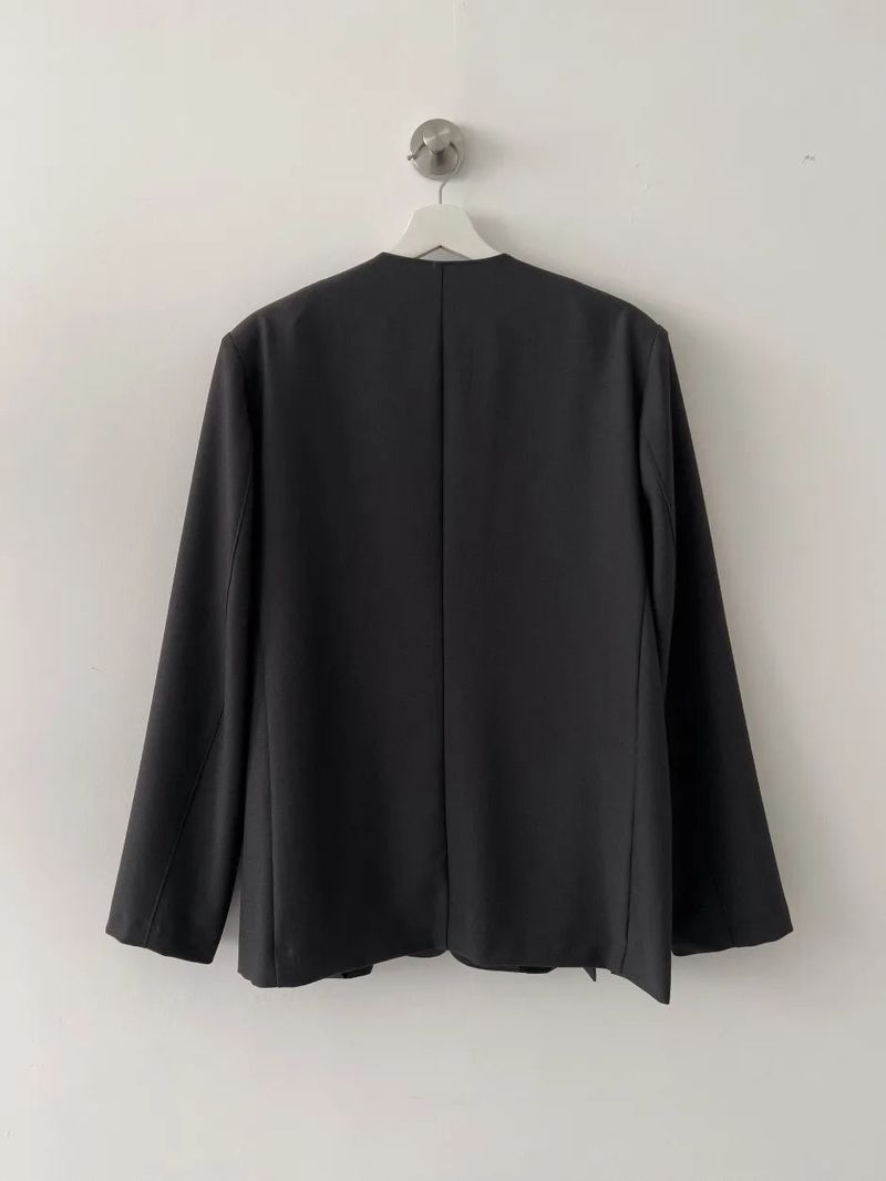 Dawson Slit Collarless Over Fit Jacket