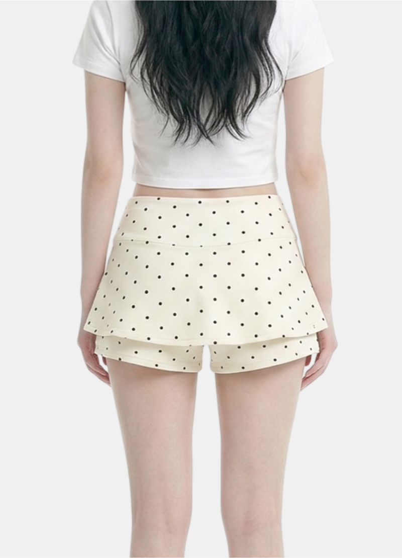 Ariel Polka Layer Skort