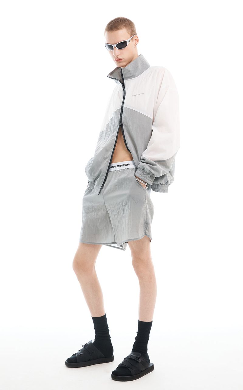 LOGO BAND SHORTS_GRAY