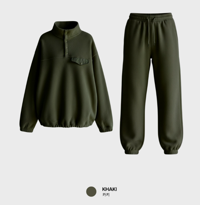 【Setup】 Kuiper Daily Brushed Fleece Button Setup