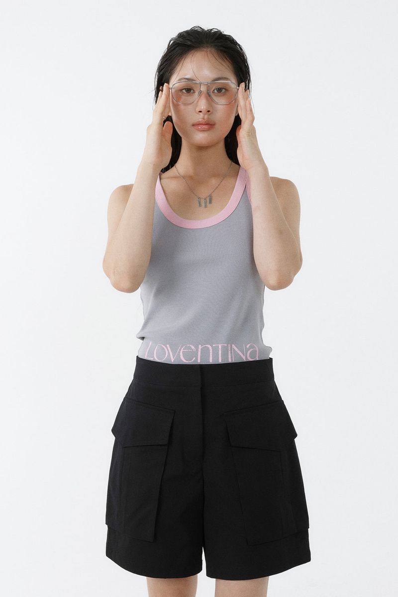 BIG POCKET 4-LENGTH PANTS_BLACK
