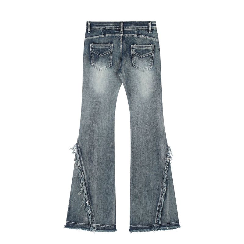 Sia Fringe Bootcut Denim Pants