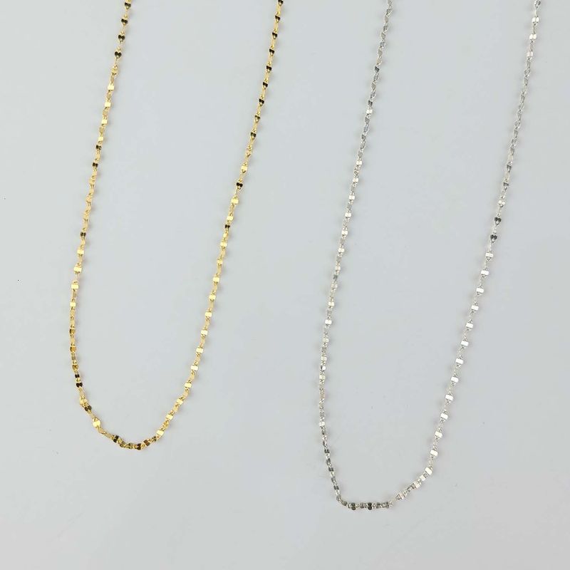 Silver chain necklace (SET)