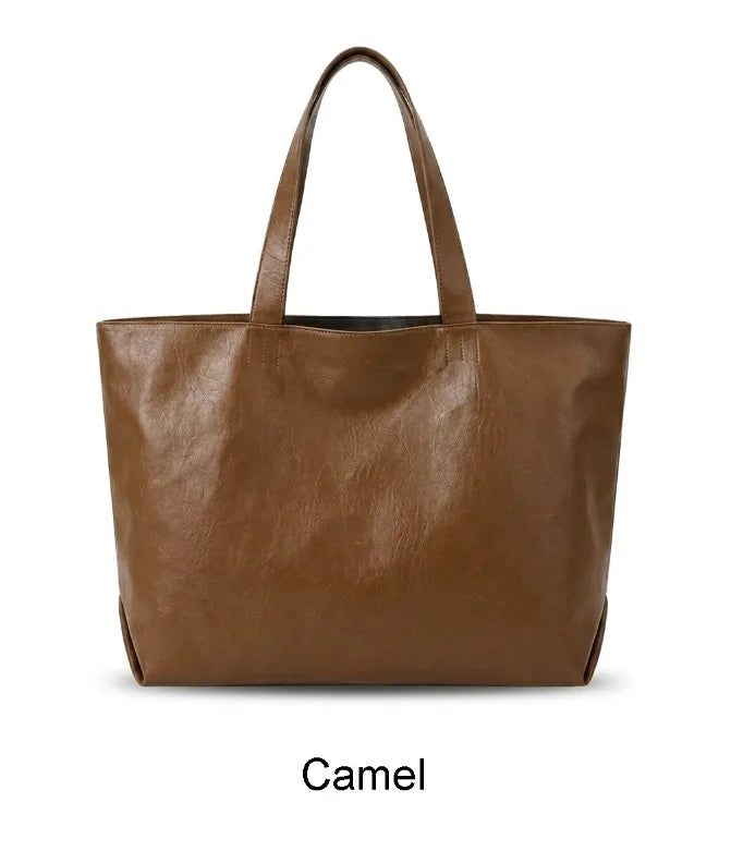 Ladan Big Leather Shoulder Bag
