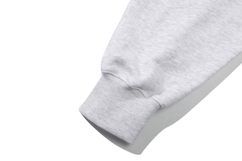 MONOCHROME HOODIE_LIGHT GREY