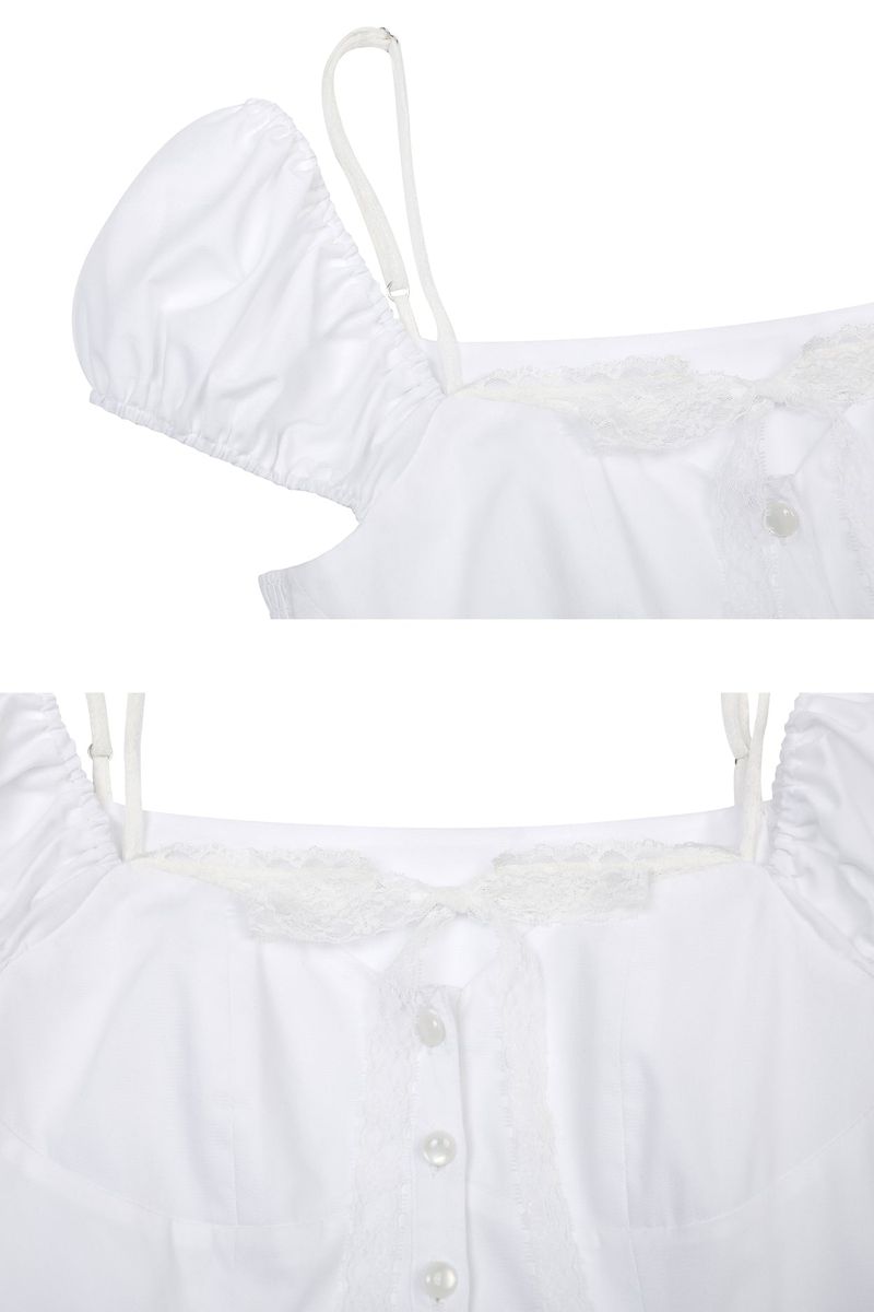WENDY RIBBON DRESS white