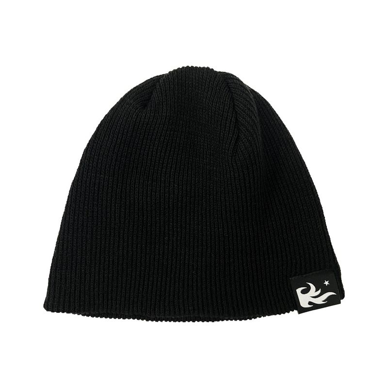 Flame 2Way Beanie Black