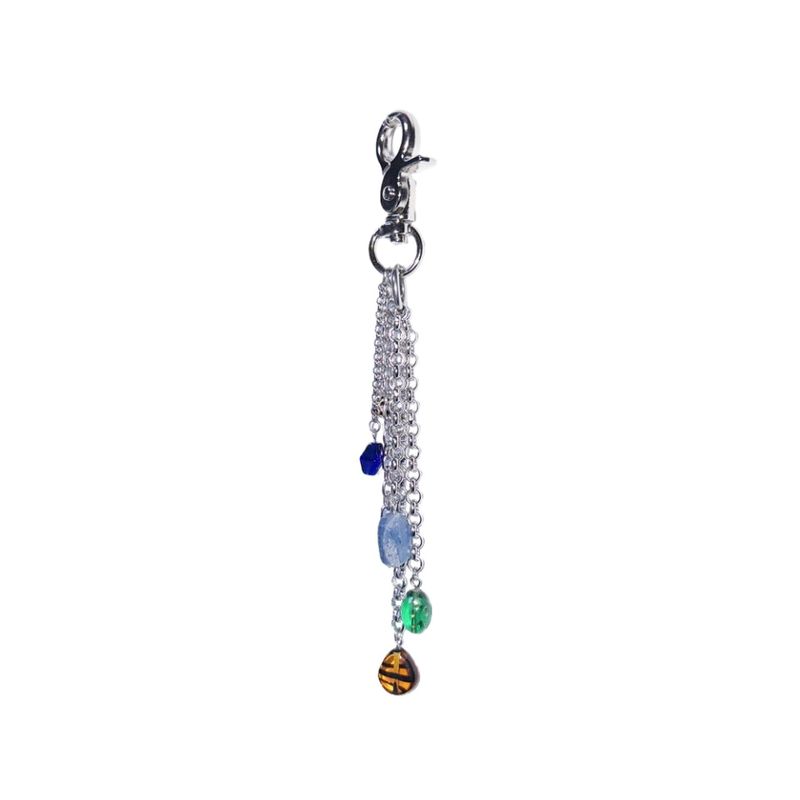 gemstone chain keyring 003