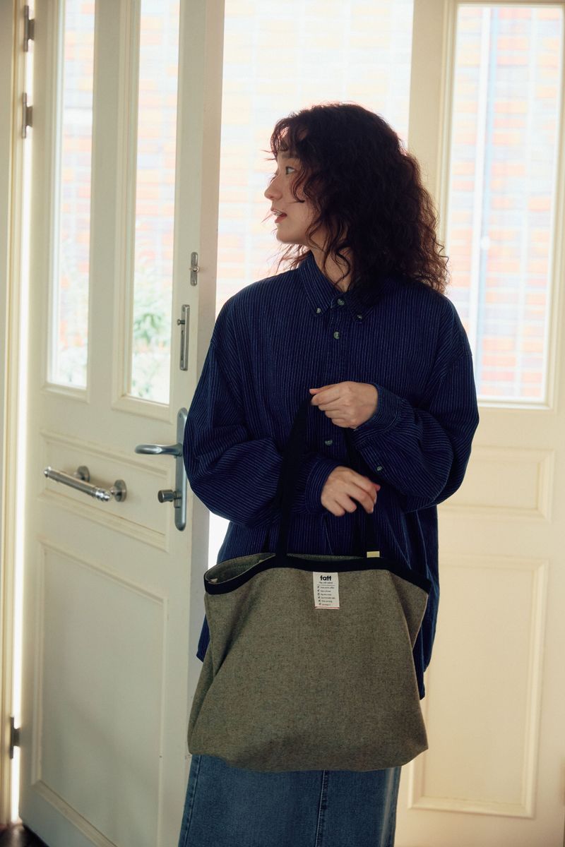 Shopper bag Wool Olive