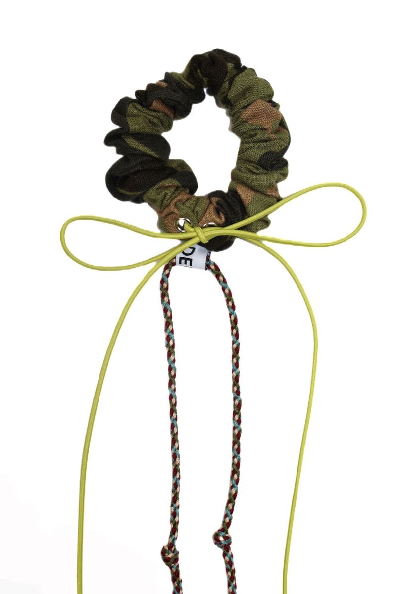 LINEN SCRUNCHIE - CAMO