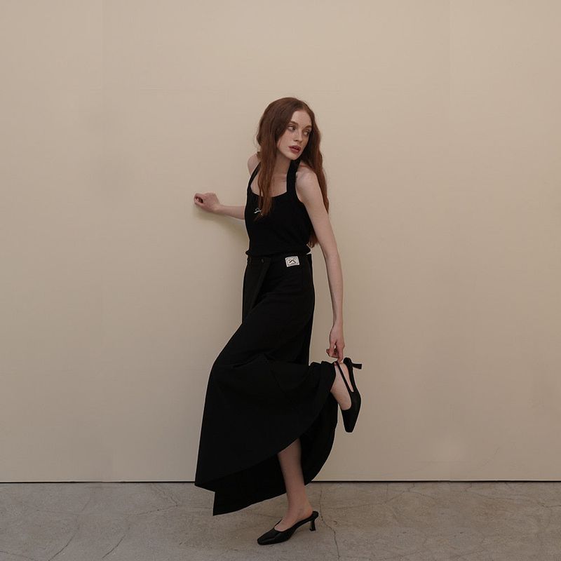Black Halter Neck Top