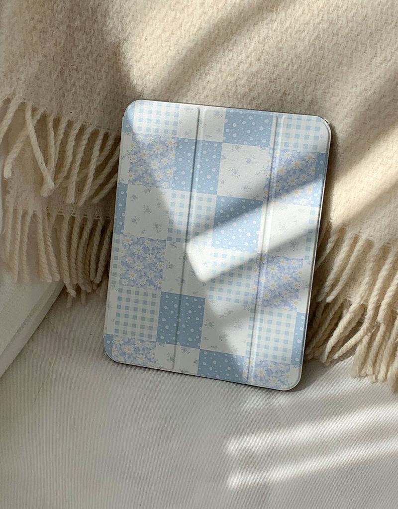 [MADE]ブルーパッチ iPad ケース