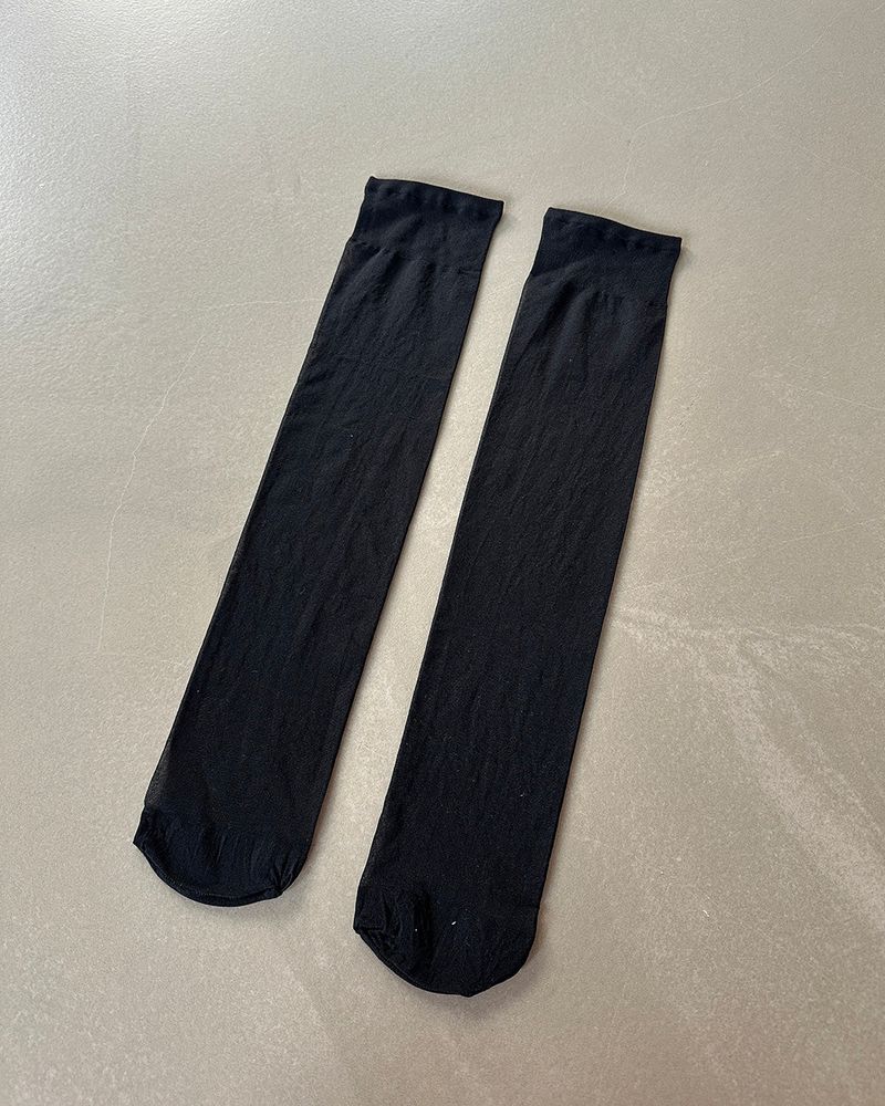 see-through stockings knee socks