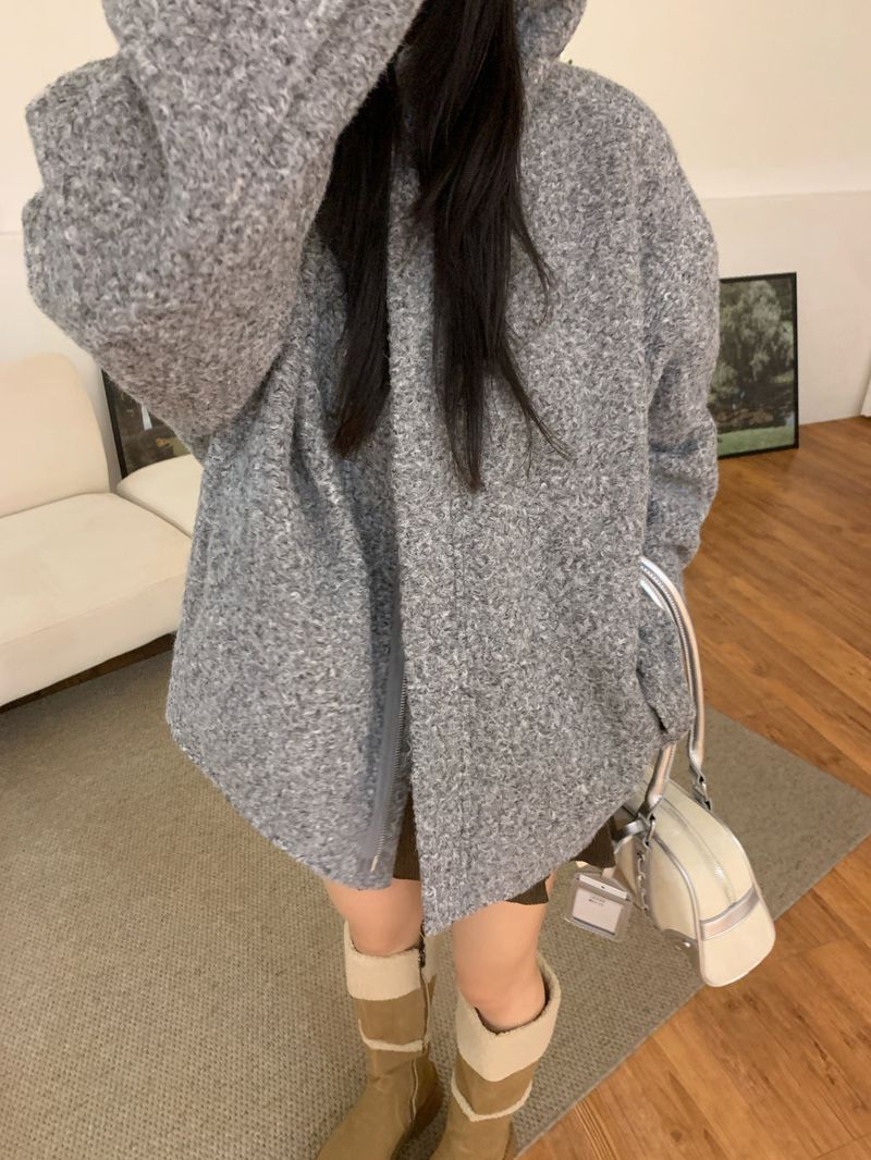 [UNISEX] from Mix Hood Coat Jacket