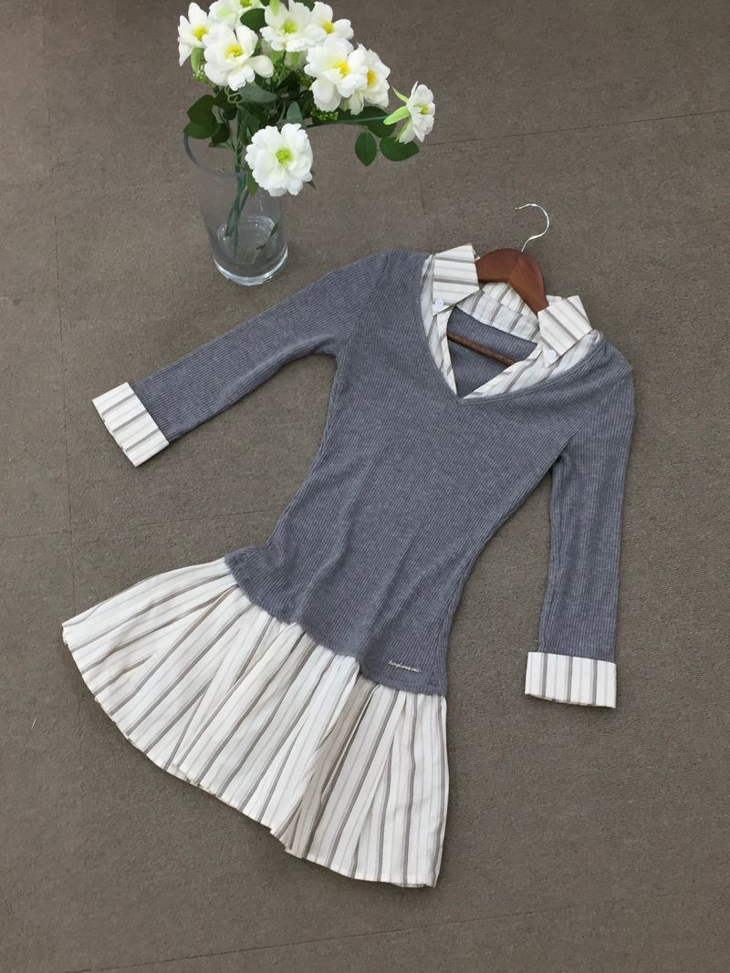 Stripe Warm Dress