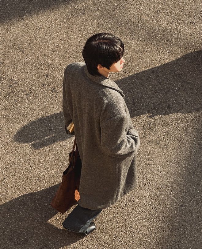 Solive Maxi Long Herringbone Single Coat