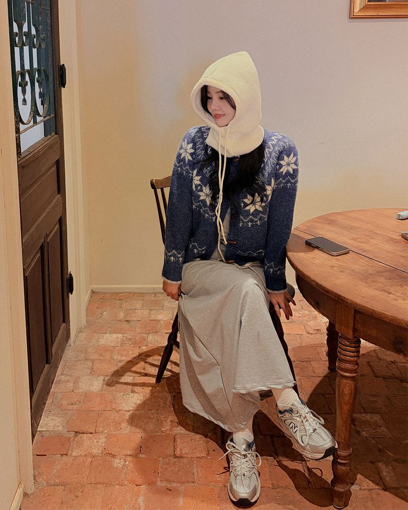 And banding long skirt