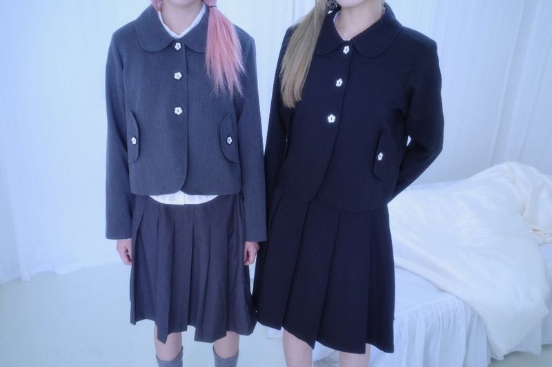 Mio flower button Jacket (2color)