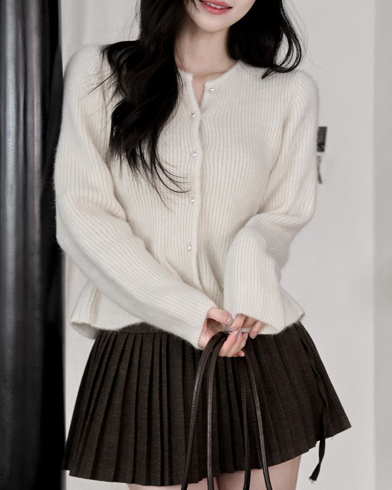 Lepain Angora Knit Cardigan