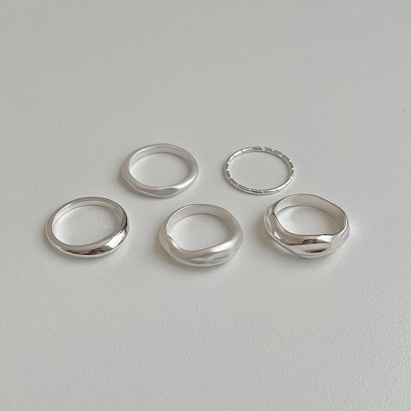Blingmoon（ブリングムーン）の「[5 set] マットボールドシンプルリングセット（アクセサリー）」