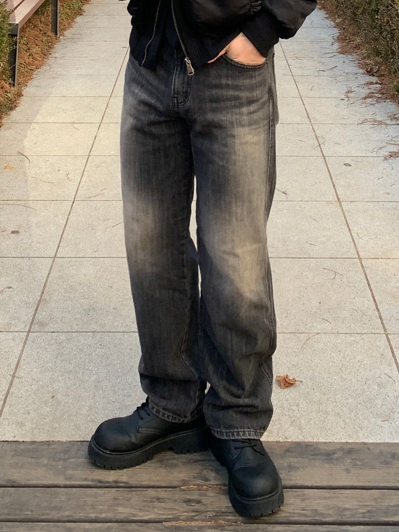Mensfloor(メンズフロア)の「Maron Teen Washing Catsand Slap Denim(Pants)」