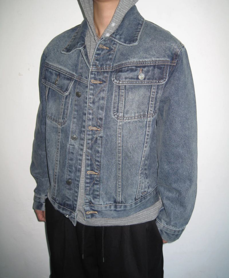 [UNISEX] ベーシッククロッピードデニムジャケット(3 Sizes, 4 Colors)