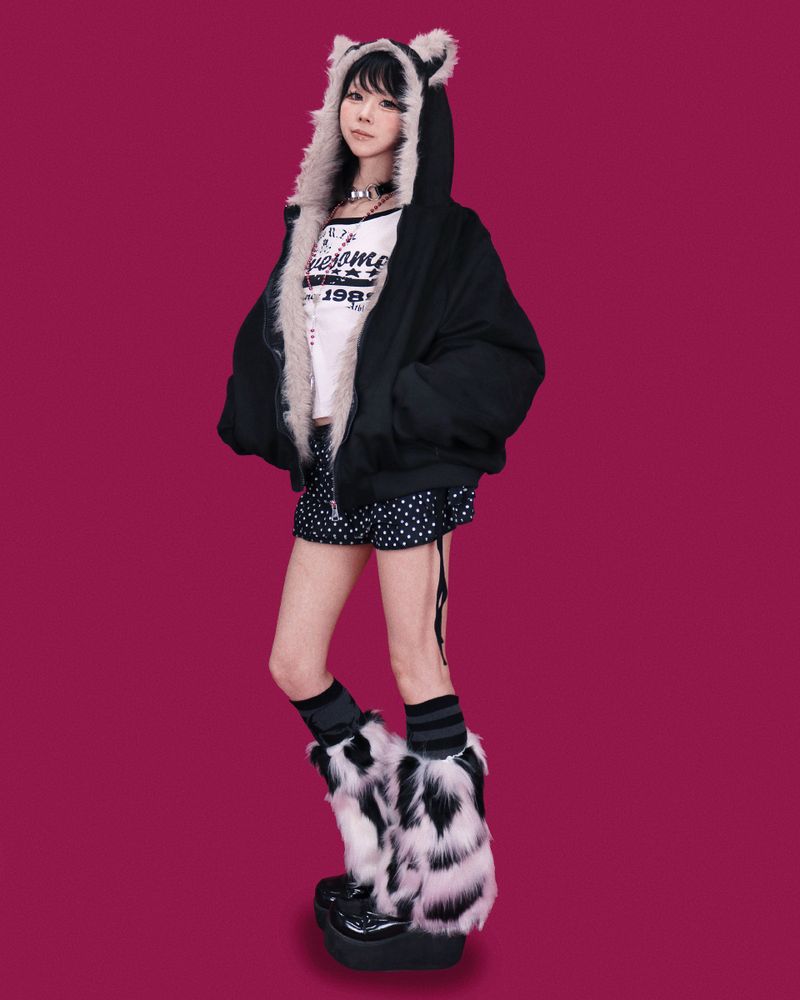 black fox hood jumper (누빔)
