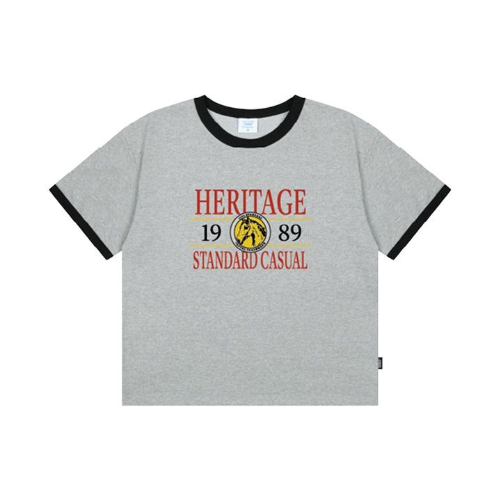1989STANDARD(1989スタンダード)の「CASUAL HERITAGE Cool Cotton Crop Ringer Short Sleeve (SRCSTD-0266)(Tops)」