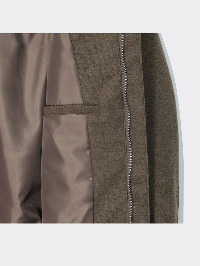 ASCLO Drop Shoulder High Neck Blouson (2color)