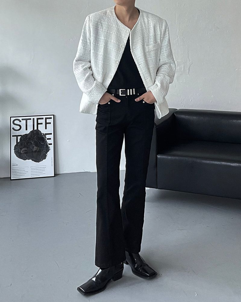 EN twill slit bootcut pants (S ~ L)