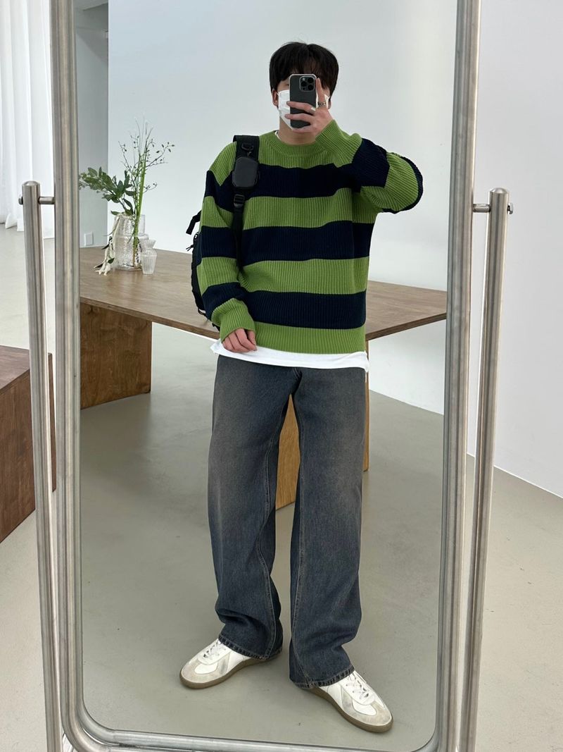 [BEST]CANDY DAILY DANGARA ROUND KNIT(8COLOR)