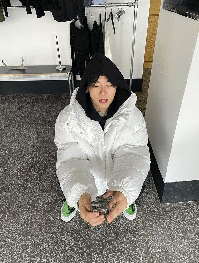 No.0471 big hood crop padding JP (4color)