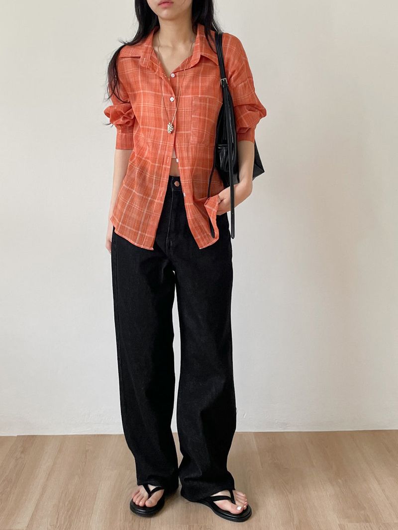 Maro Check Loose Fit Shirt
