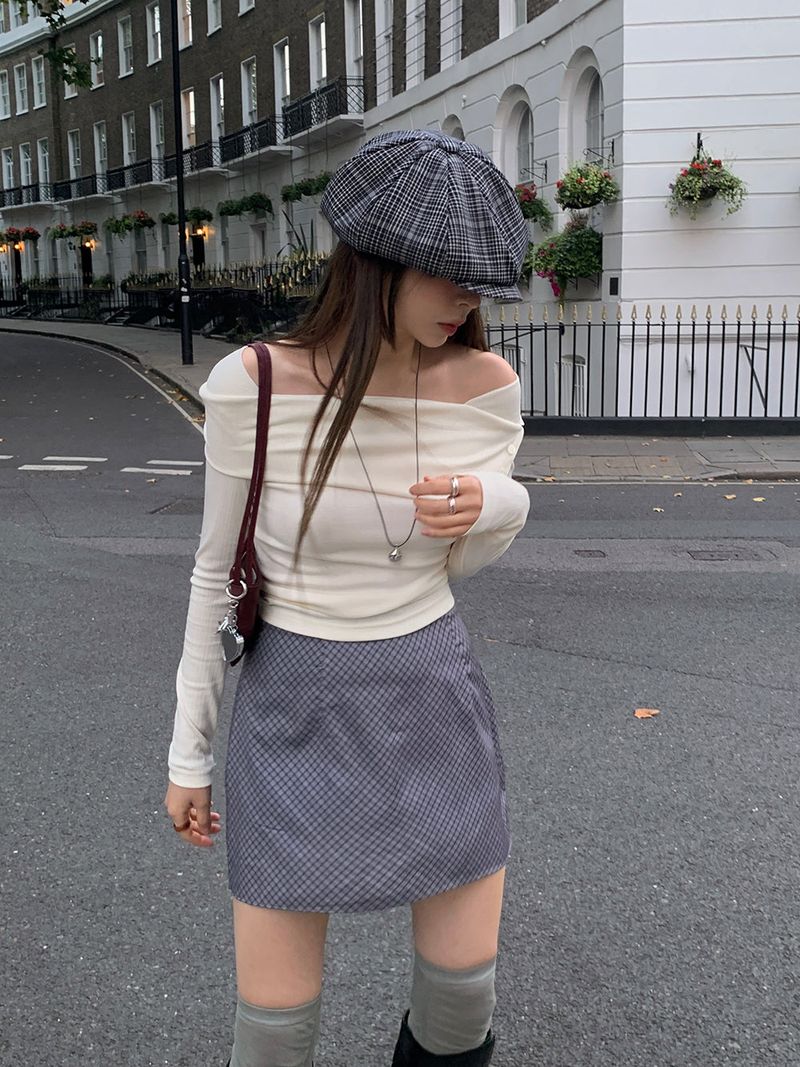 [MADE] Bellis checkered mini skirt