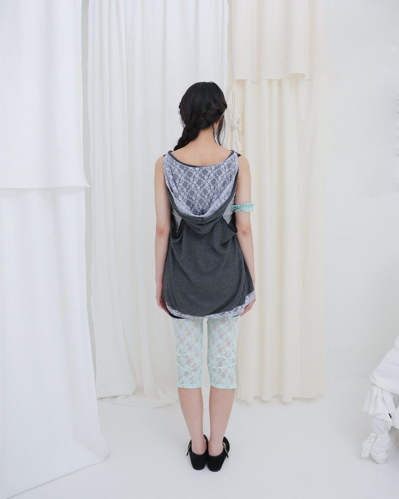 APRON MICRO PANTS / BLACK