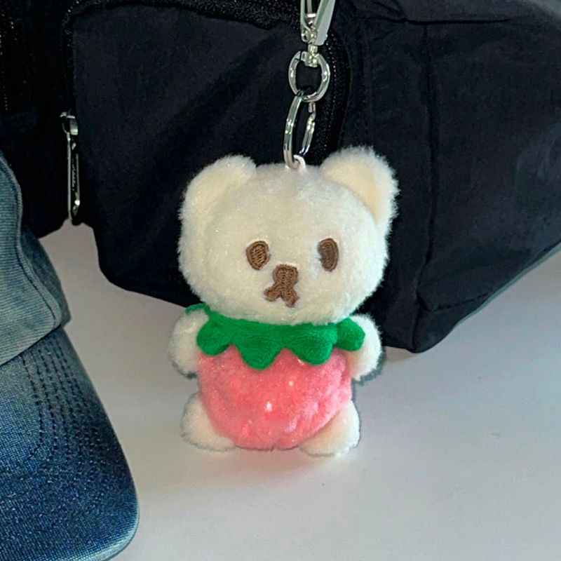 Strawberry Muffin Key Ring