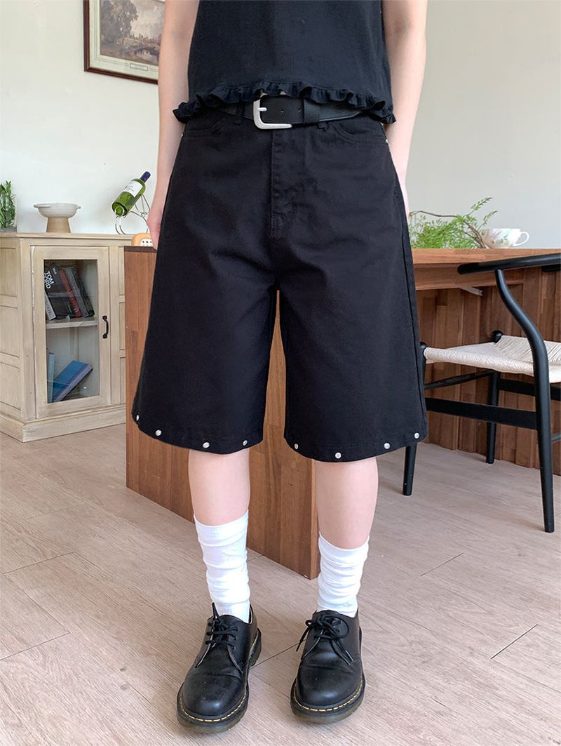 STUD BERMUDA PANTS (2C)