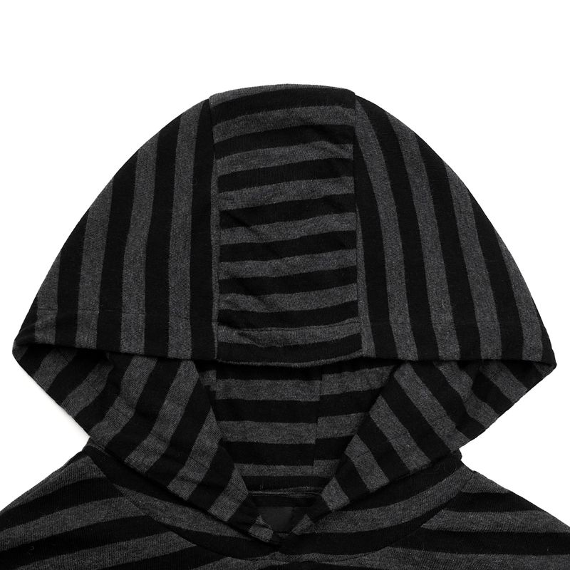 TICKETING STRIPE BORDER HOODIE (BLACK)