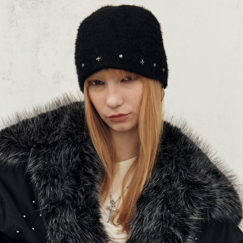 MIDNIGHT MOVE（ミッドナイトムーブ）の「ey crビーニー (ブラック)（帽子）」