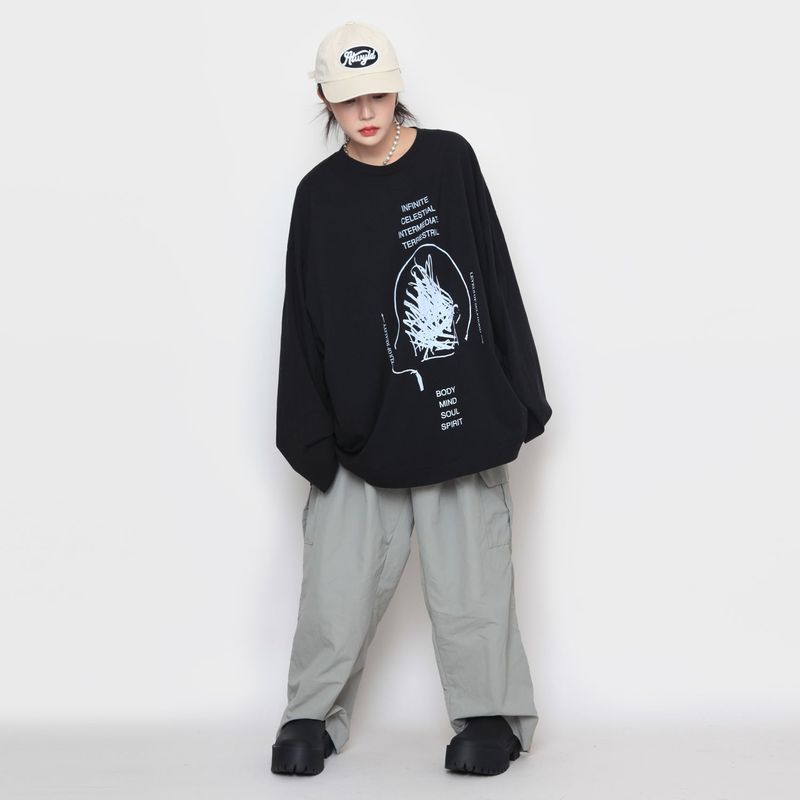 Brain over long sleeve T