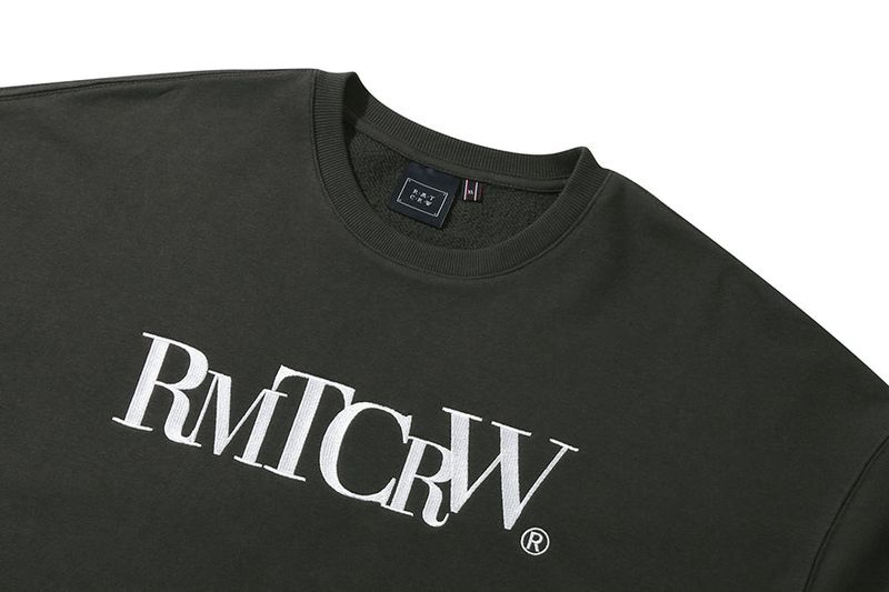 RECENT LOGO SWEAT SHIRT_CHARCOAL