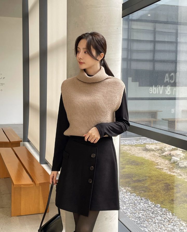 iam mari（アイアム マリ）の「Koan double turtle silt knit vest（Tops）」