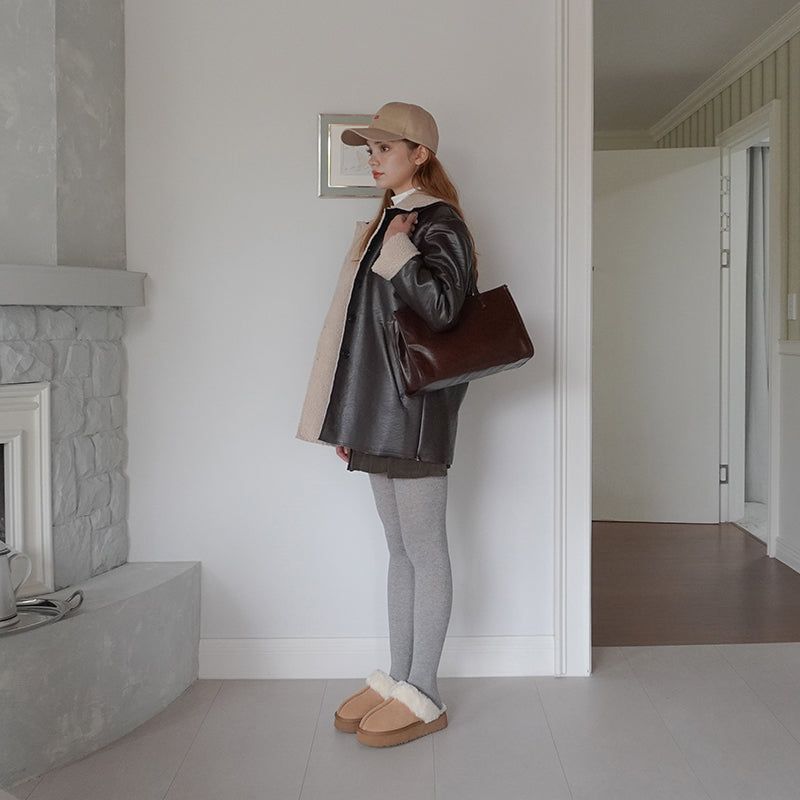 around ann(アラウンドエン)の「Glossy bag_brown(Bags)」