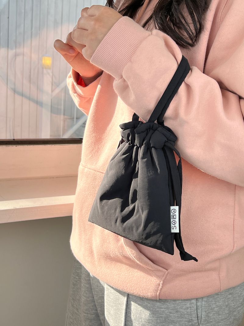 Strap string pouch-basic